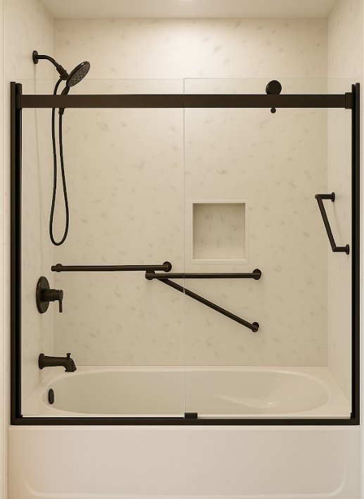 Customize your new bathtub or shower